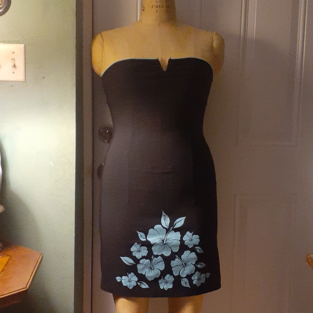 Wrapper strapless dress
